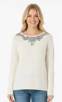 Anthropologie Angel of the North wool mohair blend sweater size medium