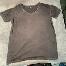 Aerie Charcoal V-Neck Tee medium