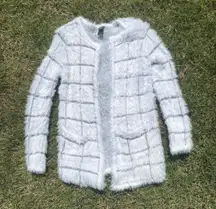Faux Fur Cardigan Size Small