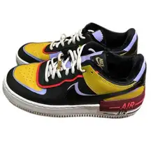 Nike Air Force 1 Shadow Sisters Dark Sulfur Sneaker Shoe Womens Sz 9 DO6114-700
