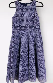 Eliza J A-Line Fit & Flare Lace Layered Formal Prom‎ Floral Cute Dress 6 Petite