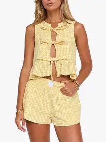 Yellow Two-Piece Set