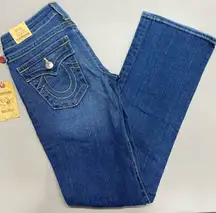 True Religion Jeans 40 Del Mar Medium Wash Billy Core Straight Leg Size 27 NWT