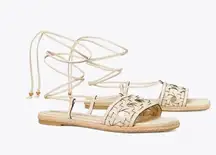 Tory Burch Basket Weave Espadrilles, size 6