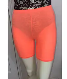 Skims Size XL Neon Orange fits everybody biker shorts limited edition