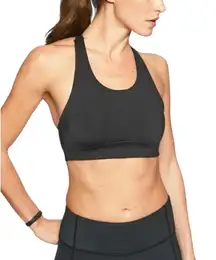 Athleta Circuit Cutout Black Sports Bra Size Large
