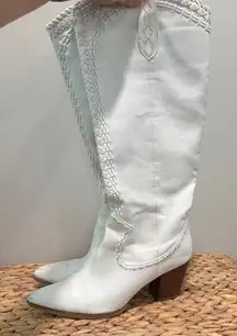 Billini White Heeled Boots
