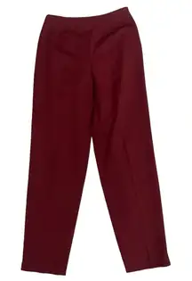 Talbots Women's Burgundy Pull on Ankle Pants‎ Size 6