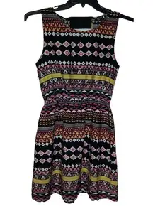 Indulge Colorful Sleeveless Dress Size Large