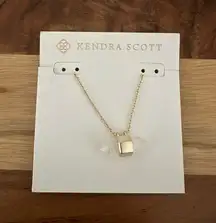 NWT Kendra Scott Jamie Gold Tone Crystal Necklace