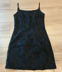 Vintage Jessica McClintock Gunne Sax Embroidered Lace Beaded Mini Dress Size 7/8