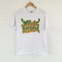 Billie Eilish green orange Graffiti White T-Shirt Size Medium