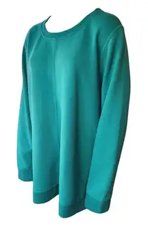 Chico's Zenergy Green Front Seam Sweatshirt (3)