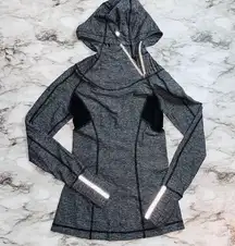 Lululemon | Run Back on Track Hoodie Ponytail Hood | Grey | Womens | 4