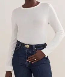 Jenni Kayne Mercer Crewneck in ivory Large NWT