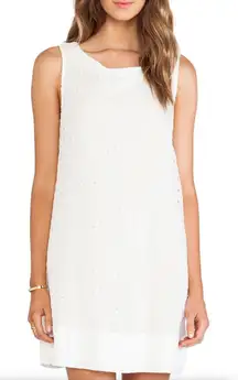 Ella Moss Dress‎ Womens Small Cream White Brigitte Eyelet Mini