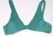 Smocked seafoam green bikini top. NWOT