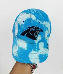 NFl 47 Carolina Panthers Custom Bleach Splatter Dad Hat OS Football