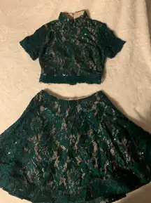 Two Piece Homecoming Dress