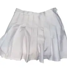 White Pleated Tennis Skirt