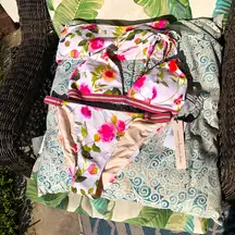 Nanette Lepore Pink Floral 3 Piece Swim Set 6