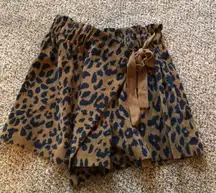 Cheetah Print Skort