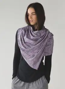 Lululemon Vinyasa Scarf in Space Dye Camo Tender Violet Black Grape Rulu