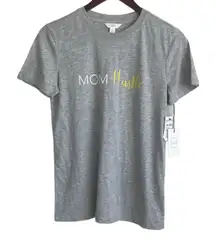 1901 Women Graphic Tee M Gray Mom Hustle‎ Cotton Blend NWT Nordstrom
