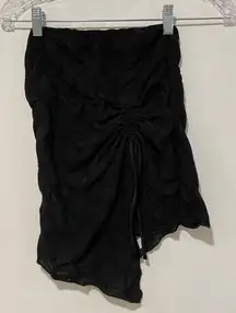 Silence + Noise Black Ruched Mini Skirt Women’s Size M