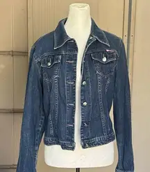 Large vintage y2k bubble gum denim jean jacket