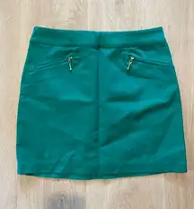 NWOT  green mini skirt