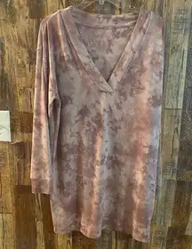 NWT Jenni intimates sleep shirt brown camouflage size M 35 length x 20 width