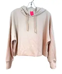 Simply Southern Cropped Hoodie Women's Small Cream‎ Athleisure Oversized Y2K NWT