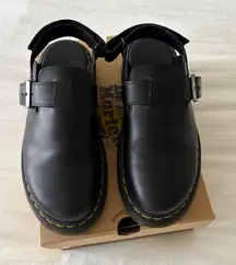 Dr. Martins Jorge II Slingback Mule Unisex Black Leather Women’s 11