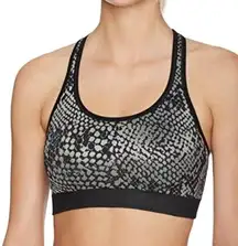 Spiritual Gangster Women Snakeskin Print Black Gray Racerback Sports Bra XS/S