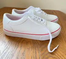 Airwalk White Sneakers Red Stripe 9