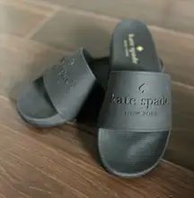 Kate Spade Women's Black  Slides-Sandals Size  7 !!