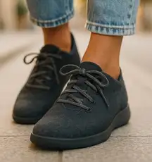 Allbirds Wool Runner Mizzles Women’s Size 9 Grey Black Washable