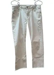 Michael Kors Ankle Length  Preppy Summer White Jeans Size 8