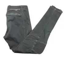 STELLA McCARTNEY Black Biker-Style Skinny Jeans