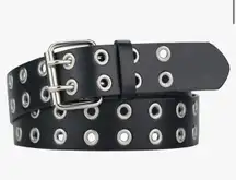 Black Double Buckle Belt