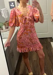 DELFI Collective Pink Sage Mini Dress