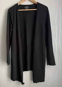 Chico’s The Ultimate Tee Cardigan Sweater Black Size Medium