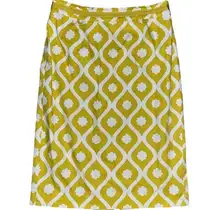 Anthropologie Boden Womens US 4 Mustard Pull On Skirt Career Church