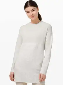 Restful Intention Sweater in Light Ivory/Heathered Light Ivory