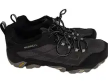 Merrell  Moab Fst Women's Black Hiking Sneaker Vibram Sole Breathable Mesh 11