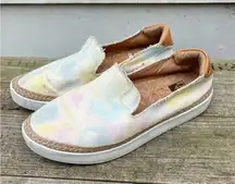 Reef Cushion Sunrise Pastel Tie Dye Slip On Espadrille Sneakers