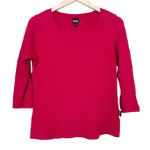 Patagonia Red Organic Cotton Thermal 3/4 Sleeve Shirt Sz XS