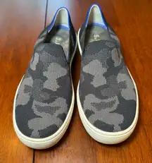 Rothy's The Original Slip On Sneaker Gray Black Camo‎ Size 6