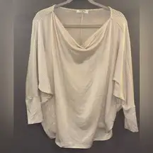 Zenana women’s blouse size small cream soft casual business work